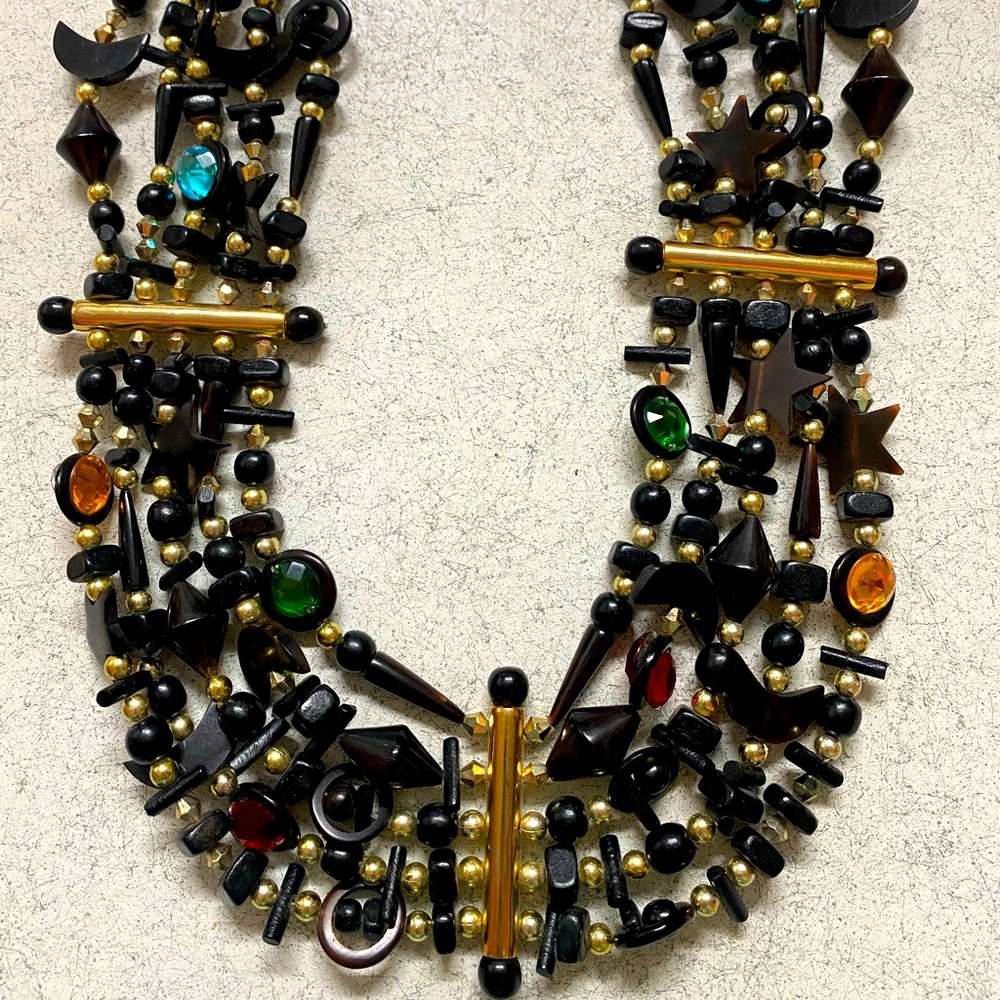 Vintage 1980’s Signed Gerda Lynggaard Statement Necklace